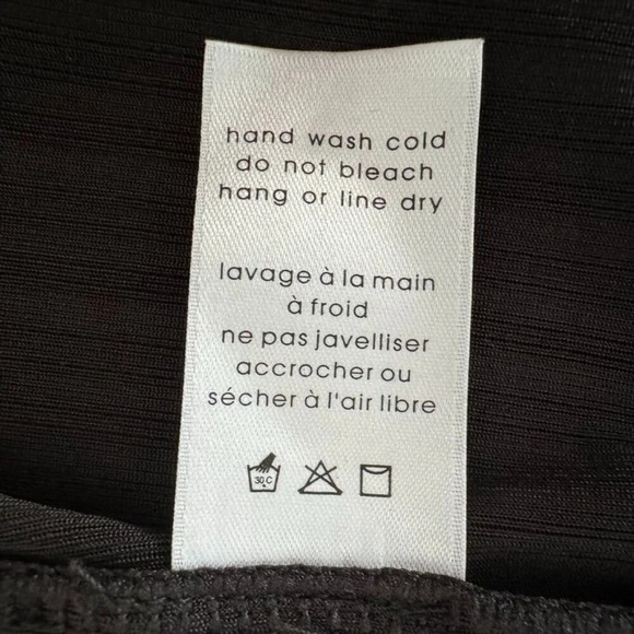 Naked Wardrobe Black Monochromatic Textured Stripe High Waist Bootcut Pants - Picture 10 of 10